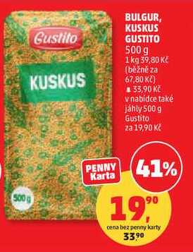 BULGUR, KUSKUS GUSTITO, 500 g 