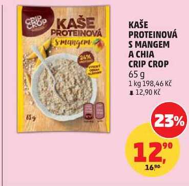 KAŠE PROTEINOVÁ S MANGEM A CHIA CRIP CROP, 65 g  