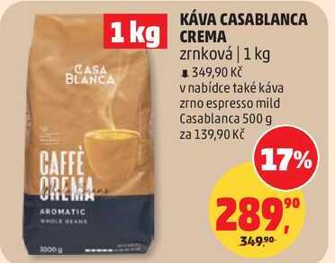 KÁVA CASABLANCA CREMA zrnková, 1 kg 