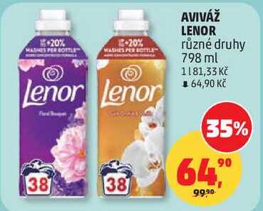 AVIVÁŽ LENOR různé druhy, 798 ml  
