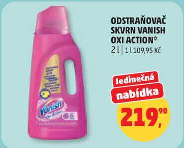 ODSTRAŇOVAČ SKVRN VANISH OXI ACTION, 2 l
