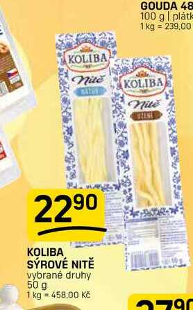 KOLIBA SÝROVÉ NITĚ vybrané druhy 50 g