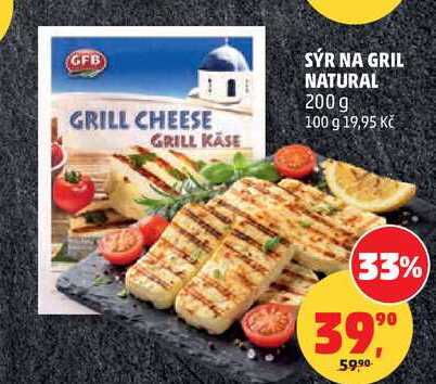 SÝR NA GRIL NATURAL, 200 g 