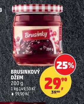 BRUSINKOVÝ DŽEM, 200 g 