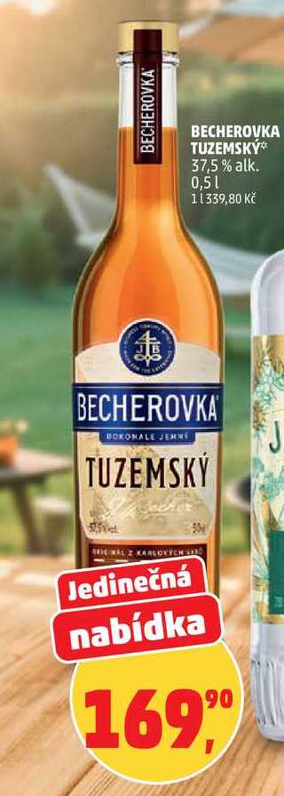 BECHEROVKA TUZEMSKÝ 37,5% alk., 0,5 l