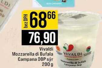 Vivaldi Mozzarella di Bufala Campana DOP sýr 200 g 