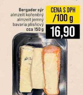 Bergader sýr almzeit kořeněný almzeit jemný bavaria plísňový cca 150 g 100g