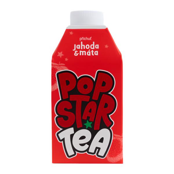 Popstar Tea ledový čaj s příchutí jahody a máty