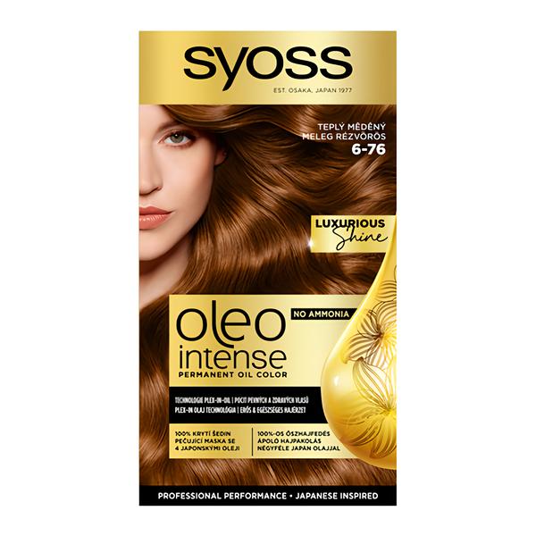 Syoss Oleo Intense Permanentní barva na vlasy 6-76 Tmavě měděná