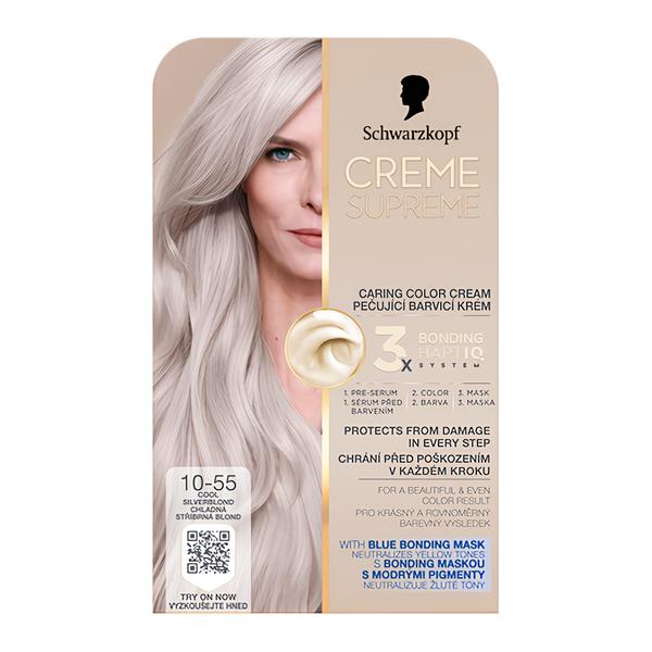 Schwarzkopf Creme Supreme Barva na vlasy 10-55 Chladná stříbrná blond