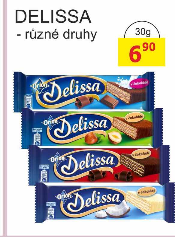 Orion Delissa 30g, vybrané druhy