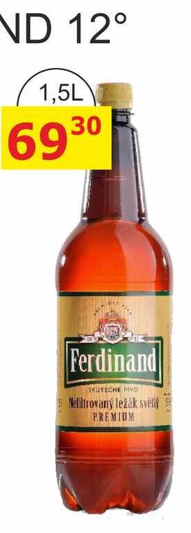 FERDINAD - světlý ležák 1,5L Nefiltrovaný 