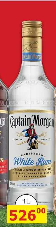Captain Morgan White Rum 1L