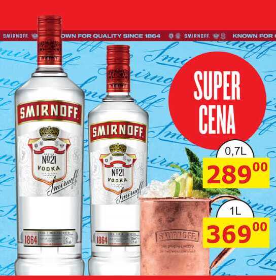 Smirnoff Vodka 1L