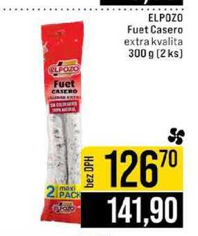 ELPOZO Fuet Casero extra kvalita 300 g 2 ks