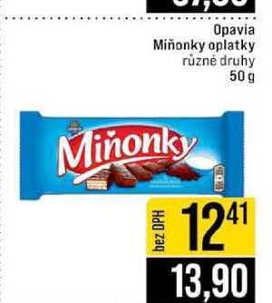 Opavia Miñonky oplatky různé druhy 50 g