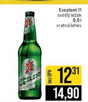 Excelent 11 světlý ležák 0,5l