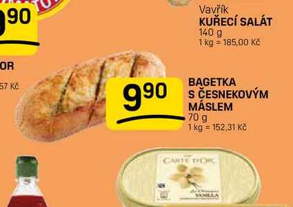 BAGETKA S ČESNEKOVÝM MÁSLEM 70 g