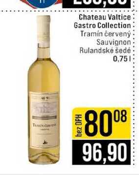 Chateau Valtice Gastro Collection Tramín červený Sauvignon Rulandske šedé 0,75l