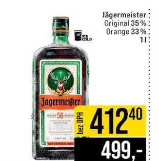 Jägermeister Original 35% Orange 33% 1l