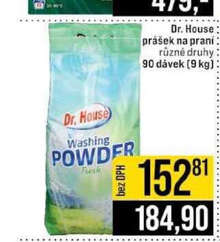 Dr. House prášek na praní různé druhy 90 dávek 9 kg