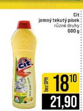 Cit jemný tekutý písek různé druhy 600 g