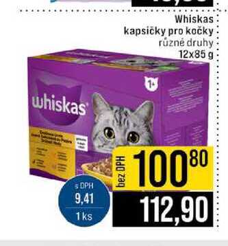 Whiskas kapsičky pro kočky různé druhy 12x85 g 
