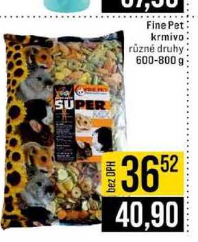 Fine Pet krmivo různé druhy 600-800 g