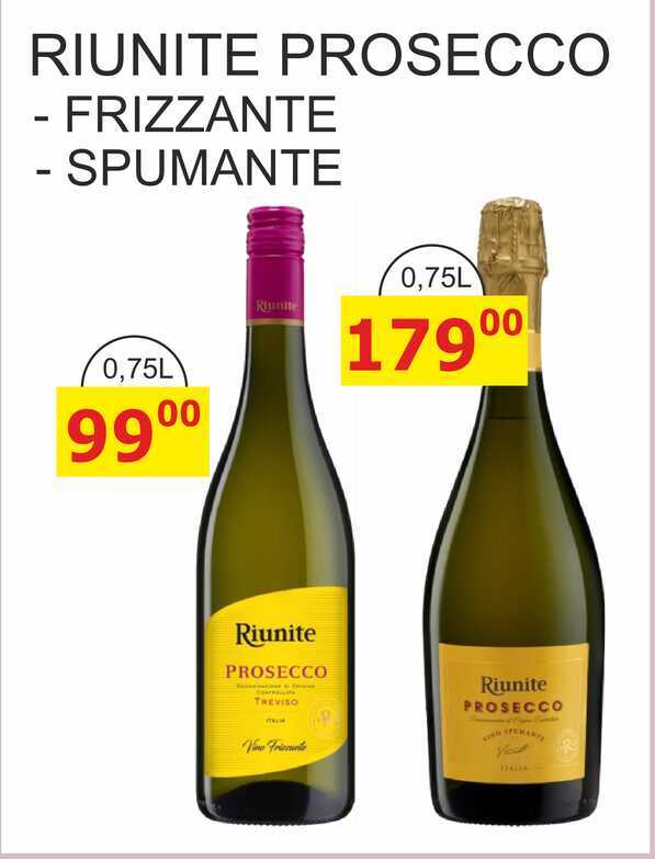 RIUNITE PROSECCO FRIZZANTE 0,75L 
