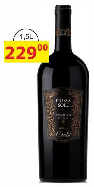 PRIMASOLE PRIMITIVO - ITÁLIE 1,5l