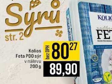 Kolios Feta PDO sýr v nálevu 200 g