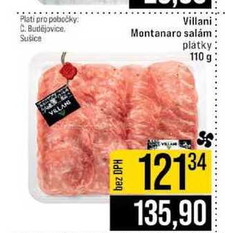 Villani Montanaro salám platky 110 g