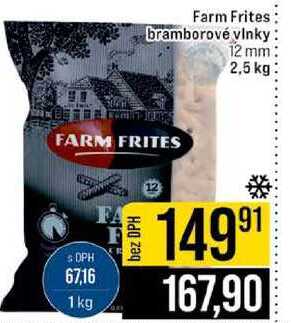 Farm Frites bramborové vinky 12 mm 2,5 kg