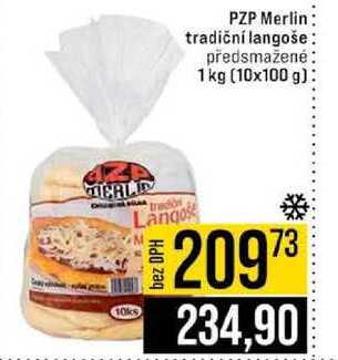 PZP Merlin tradiční langoše předsmažené 1 kg (10x100 g)