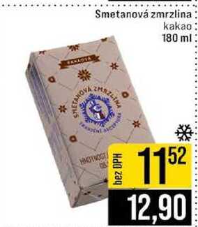 Smetanová zmrzlina kakao 180 ml