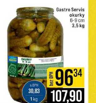 Gastro Servis okurky 6-9 cm 3,5 kg 