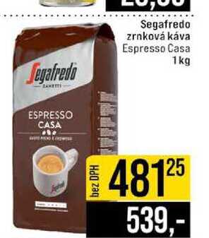 Segafredo zrnková káva Espresso Casa 1kg 