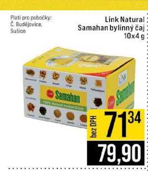 Link Natural Samahan bylinný čaj 10x4 g 