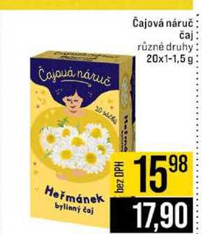 Čajová náruč čaj různé druhy 20x1-1,5 g 