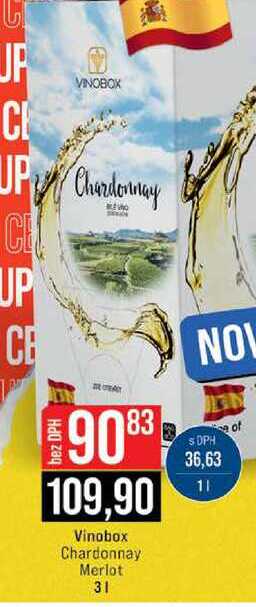 Vinobox Chardonnay Merlot 3l