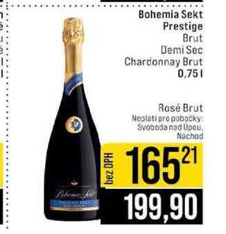 Bohemia Sekt Prestige Brut Demi Sec Chardonnay Brut 0,75l
