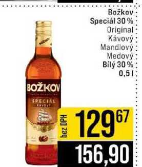 Božkov Speciál 30% Original Mandlový Medový Bílý 30% 0,5l