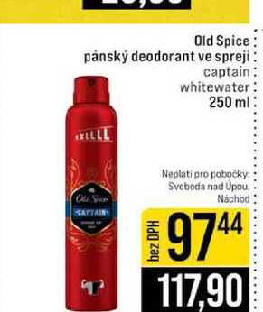 Old Spice pánský deodorant ve spreji captain whitewater 250 ml