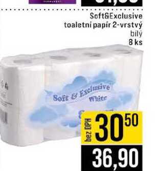 Soft&Exclusive toaletni papir 2-vrstvý bily 8 ks 