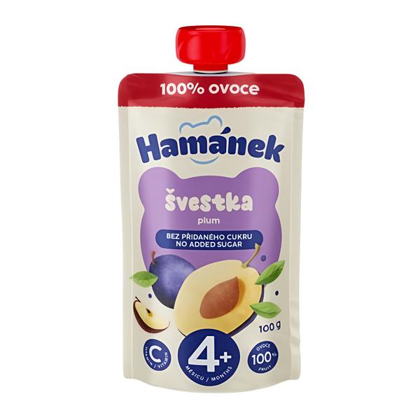 Hamánek 100% ovoce Švestka, jablko