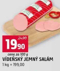VÍDEŇSKÝ JEMNÝ SALÁM 100g