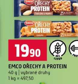 EMCO OŘECHY A PROTEIN 40 g vybrané druhy 