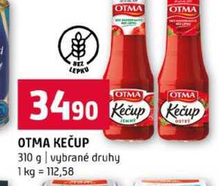 OTMA KEČUP 310 g vybrané druhy 
