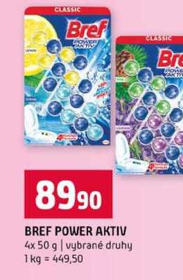 BREF POWER AKTIV 4x 50 g vybrané druhy 