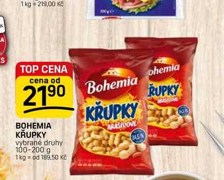 BOHEMIA KRUPKY vybrané druhy 100-200 g